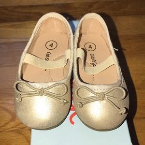 Cat & Jack gold ballet slippers